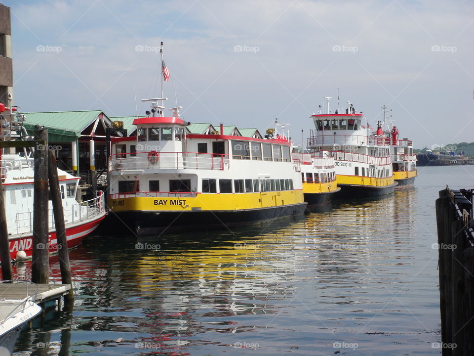 Maine tour boats. Maine tour boats