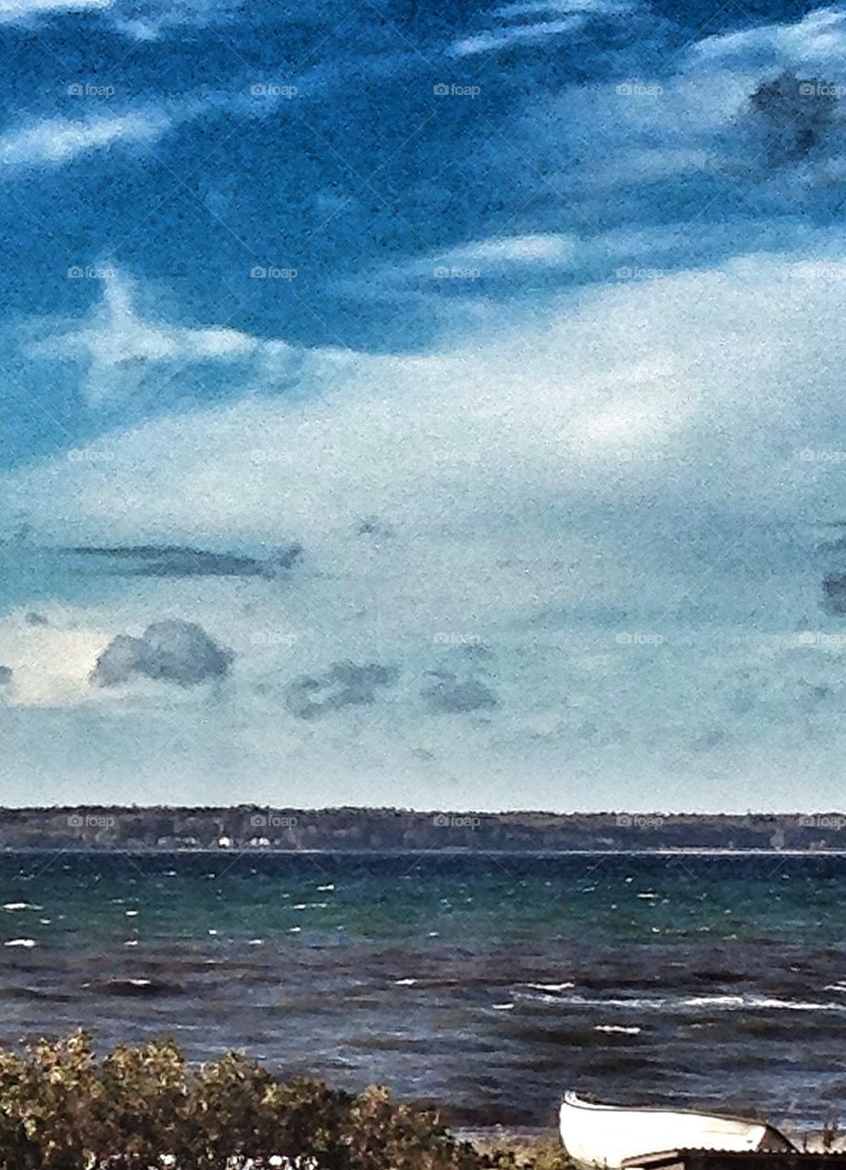beach sky sweden clouds by smartini65