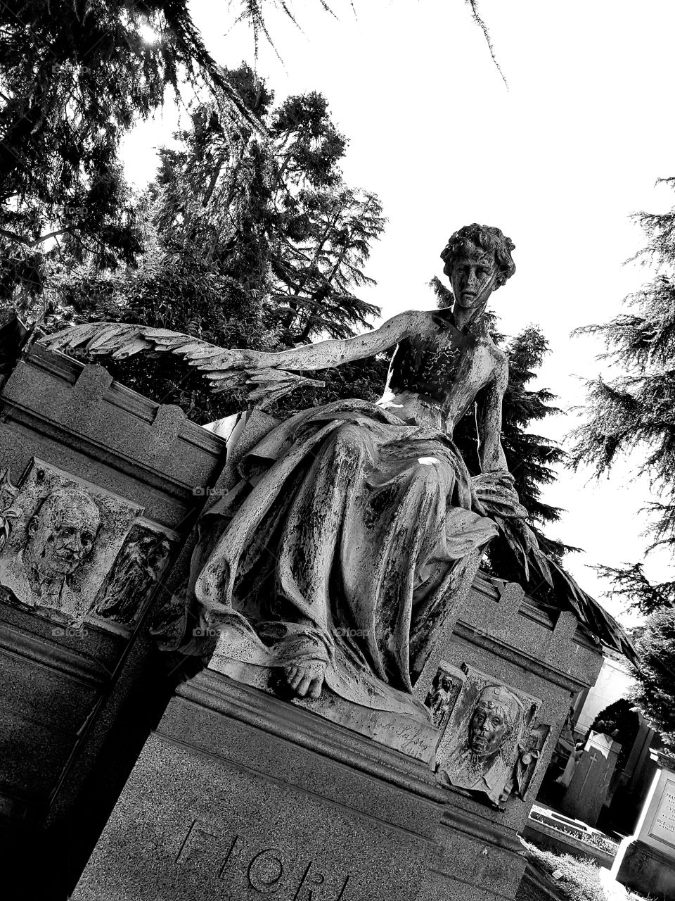 Cimitero Monumentale in Milan, Italy.