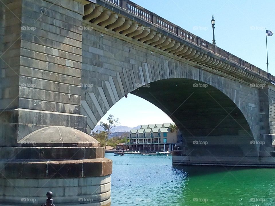 London Bridge. Lake Havasu AR. Built 1830. 1968 was purchased by Robert McCulloch from City of London England.