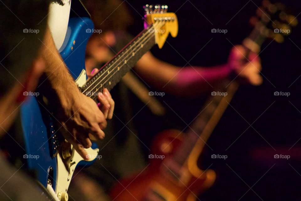 Guitar close up. 