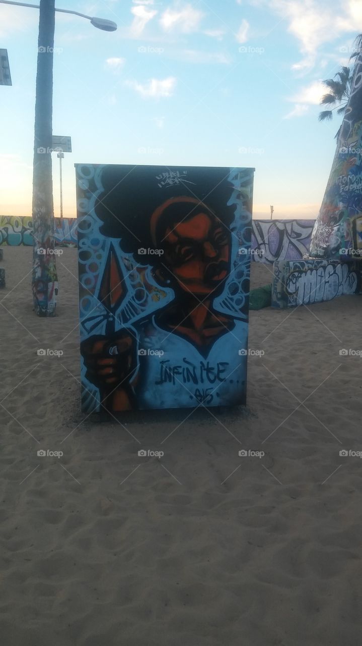 Selma California beach artwork