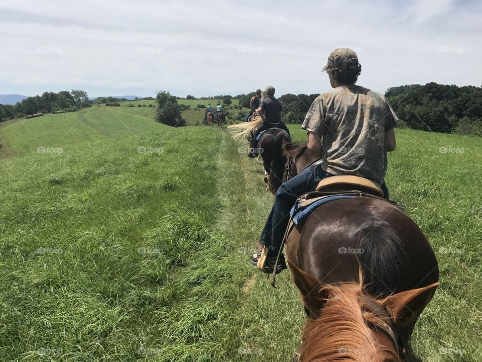 Trail riding in the Shenandoah Valley in Virginia