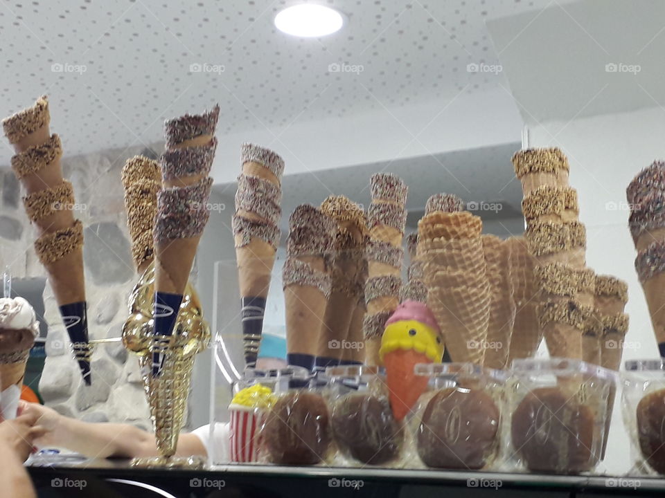 ice cream cones
