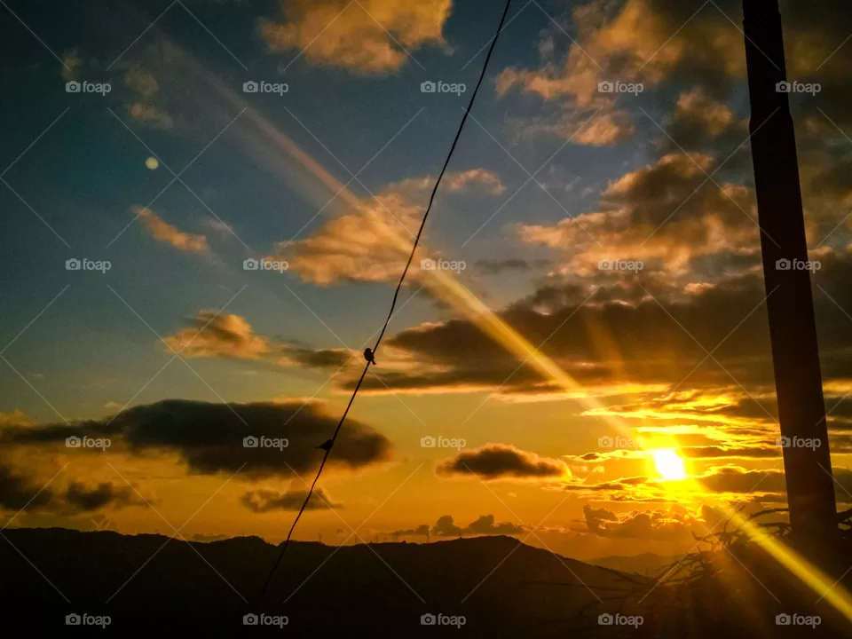 beautiful sunset.