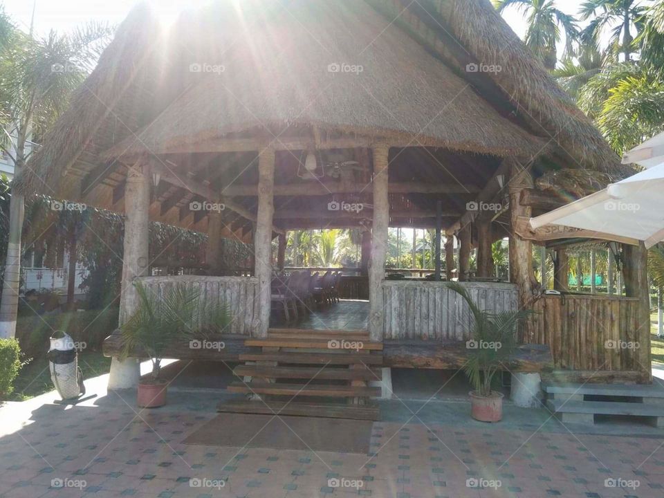 Traditional Bamboo house,  restaurant at NAGALAND