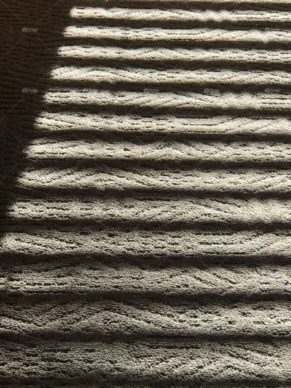 Horizontal stripes from blinds