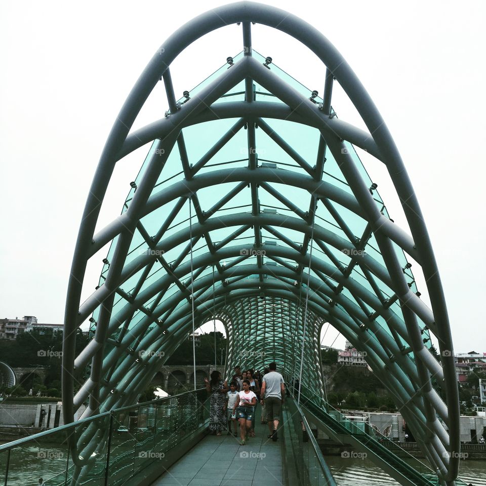 Bridge of Peace in Tbilisi, Georgia