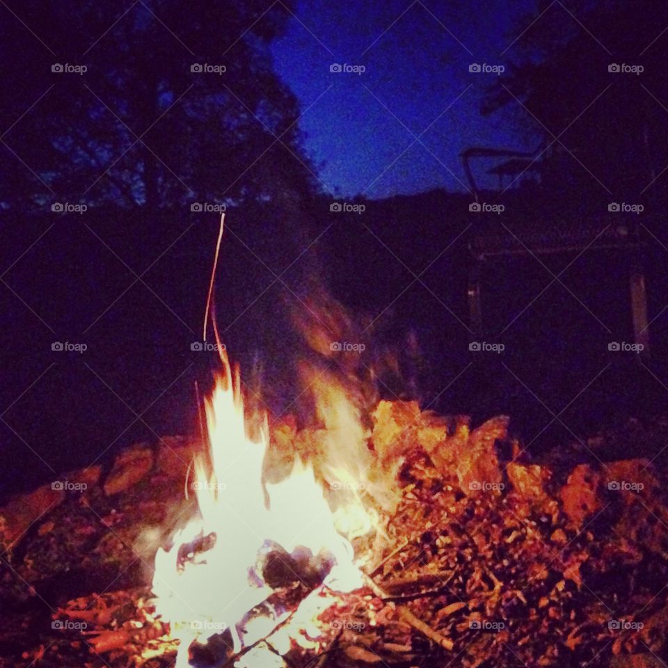 Flame, Calamity, No Person, Smoke, Campfire