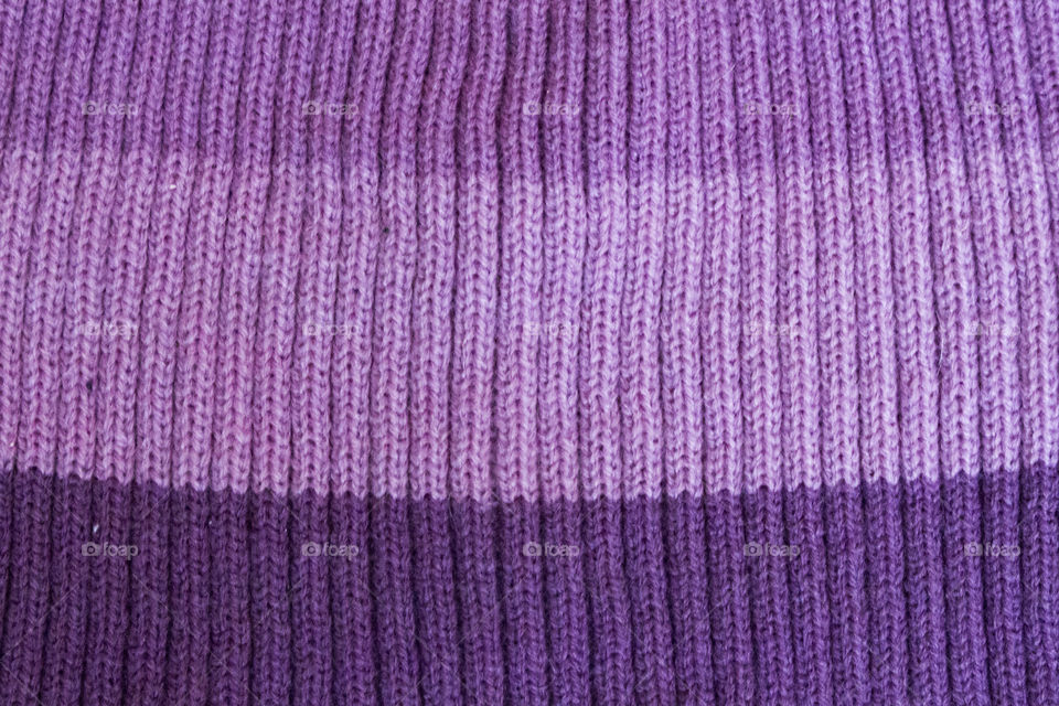 Knitted purple striped