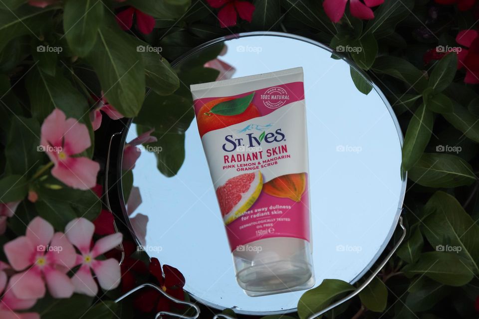 St. ives radiant skin care, pink lemon and mandarine Orange scrub