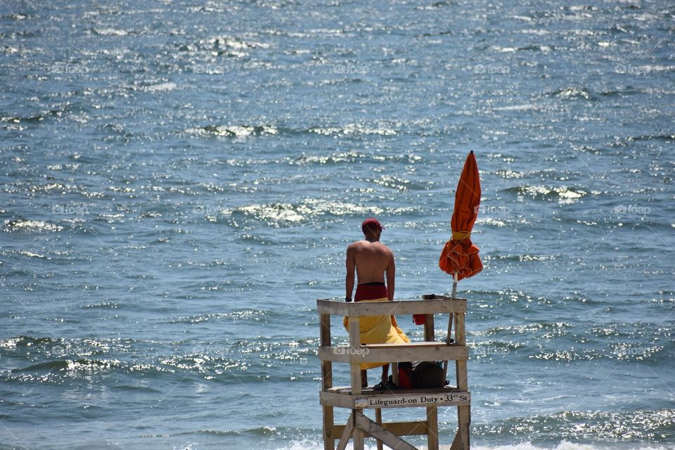 Lifeguard on duty Virginia Beach, Virginia 