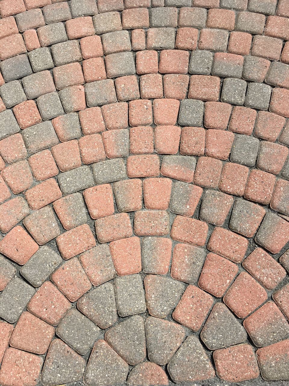 Sunburst brick pattern.