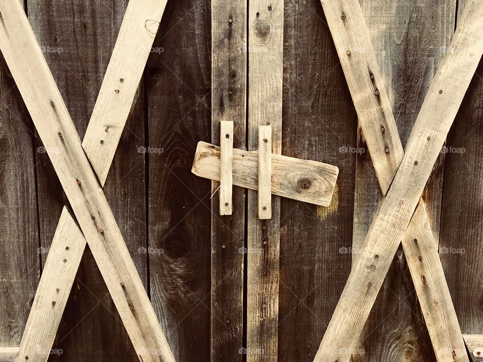 There's something about this door that the farmer wants to open every day.  