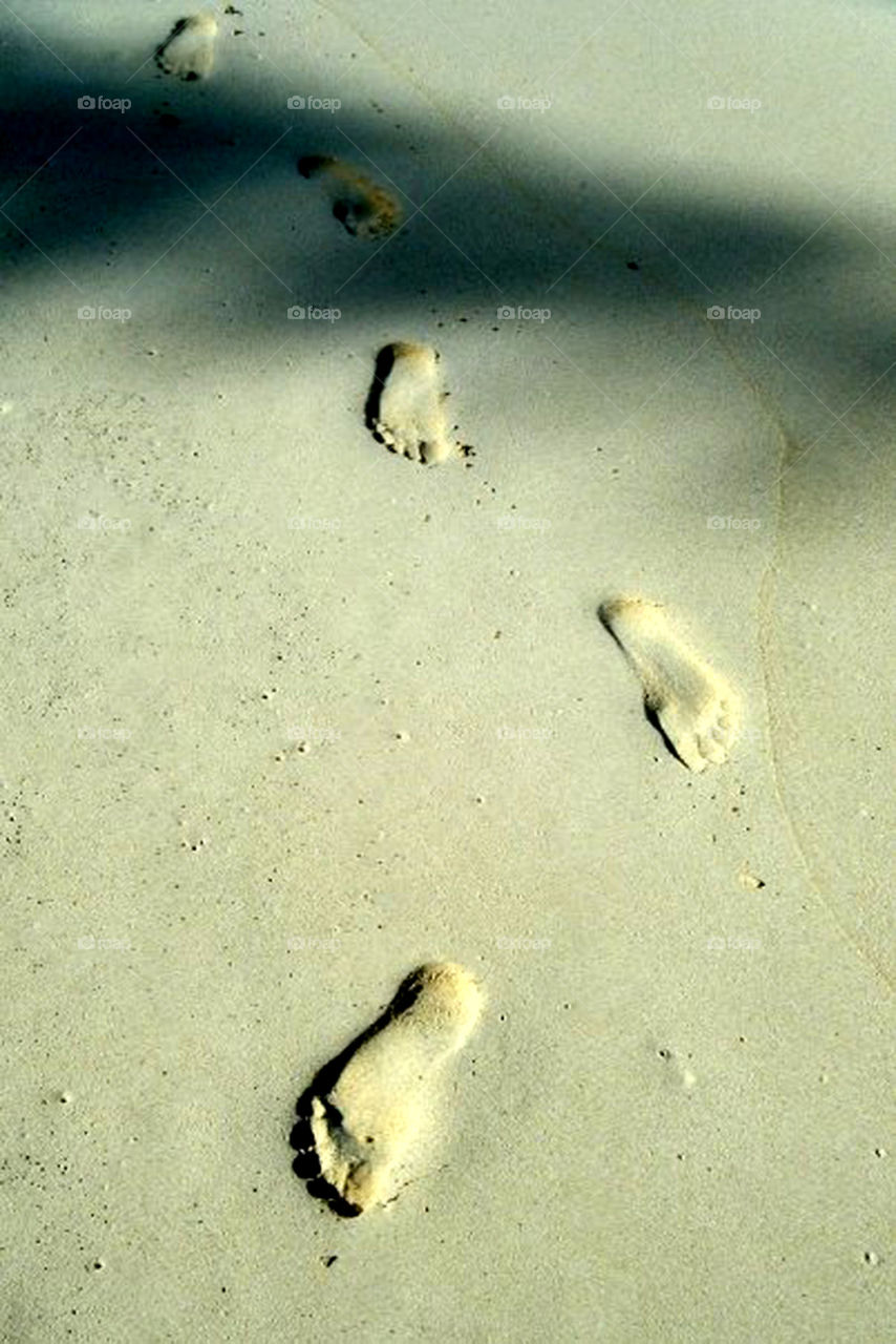 Footprints in the sand