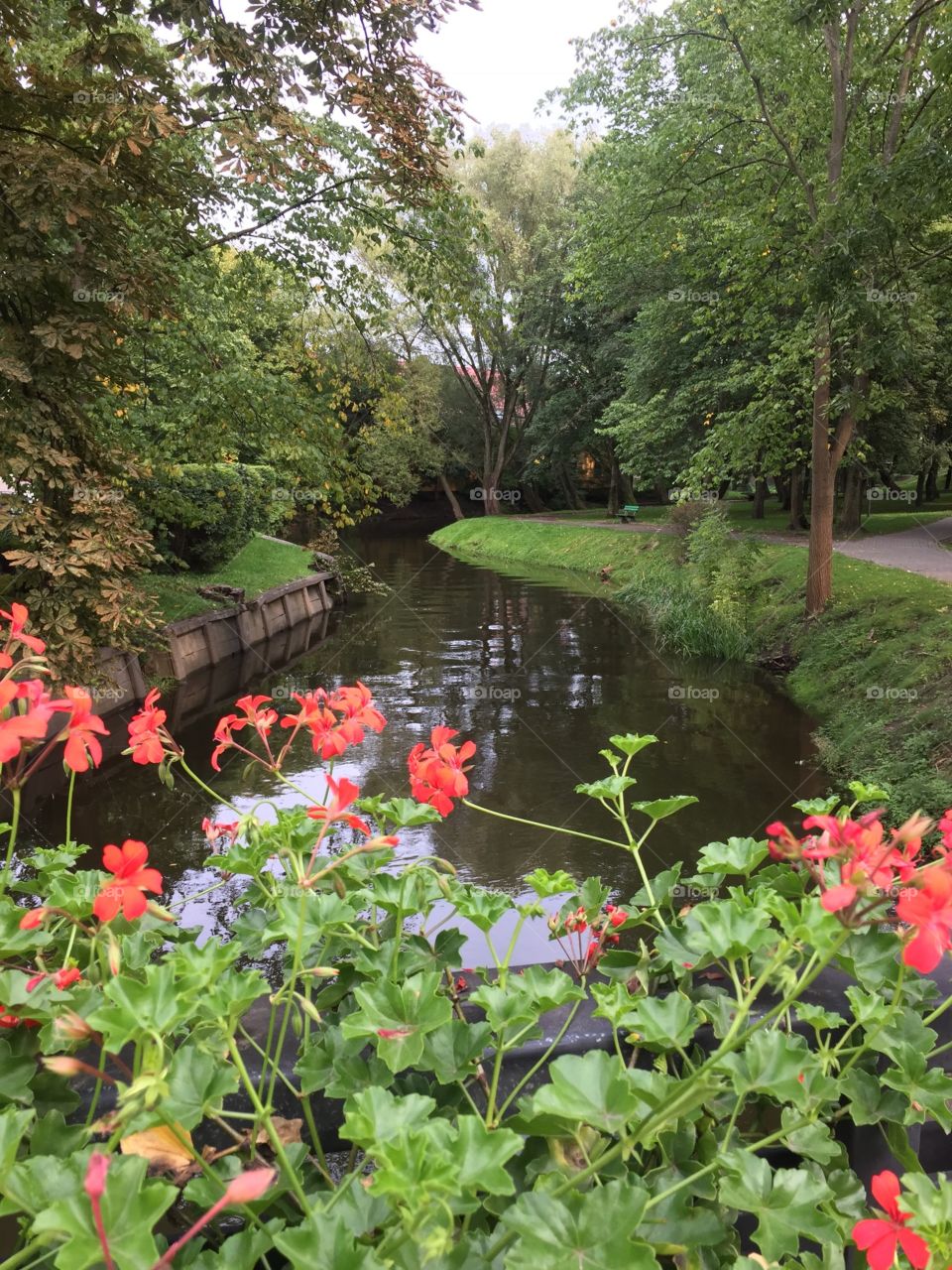 Strolling down the city. Ostroda Poland 
