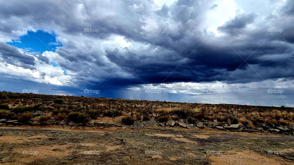 thunder clouds rolling in.