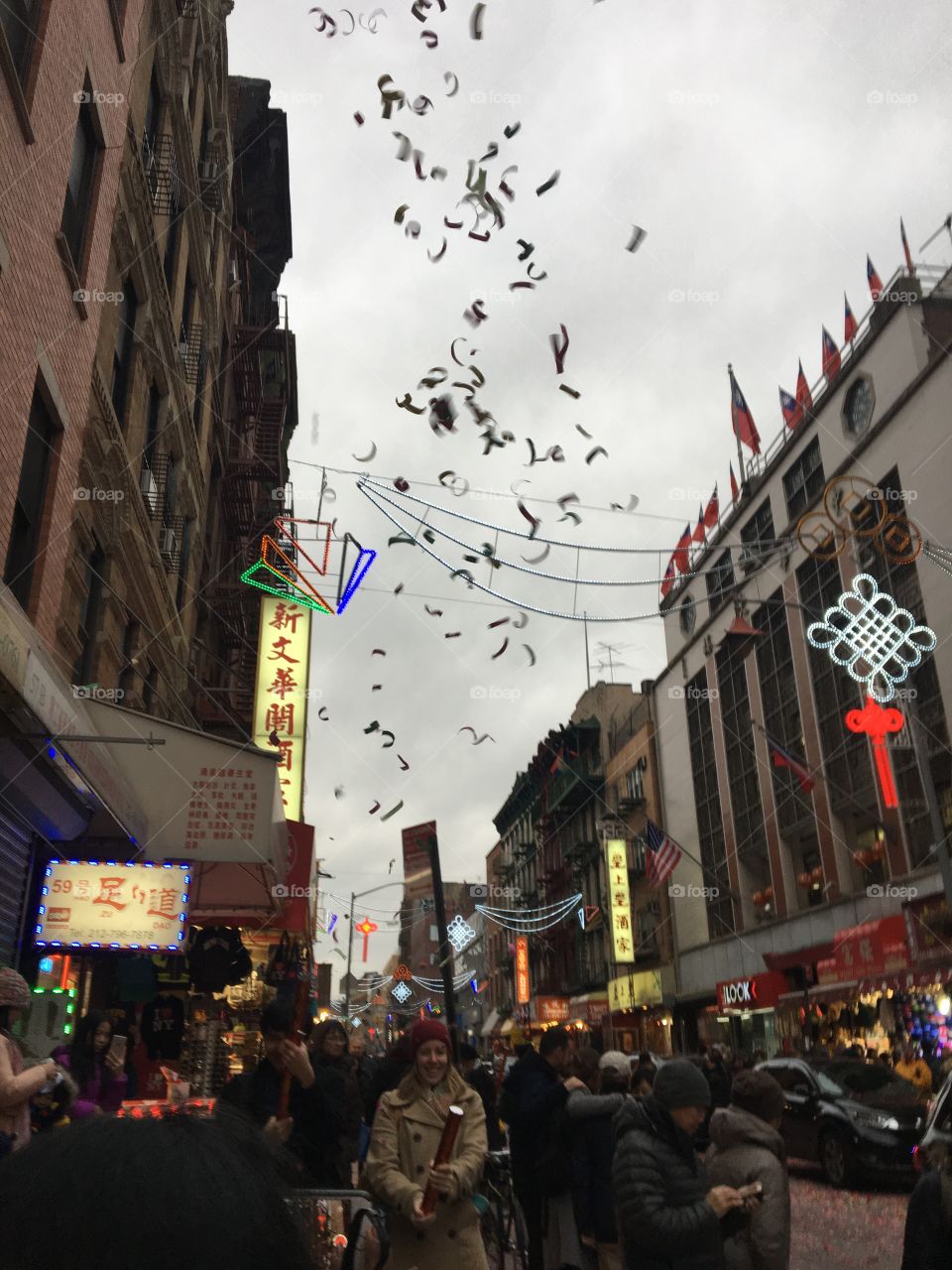 Chinese New Year in Chinatown; warm, colorful, festive