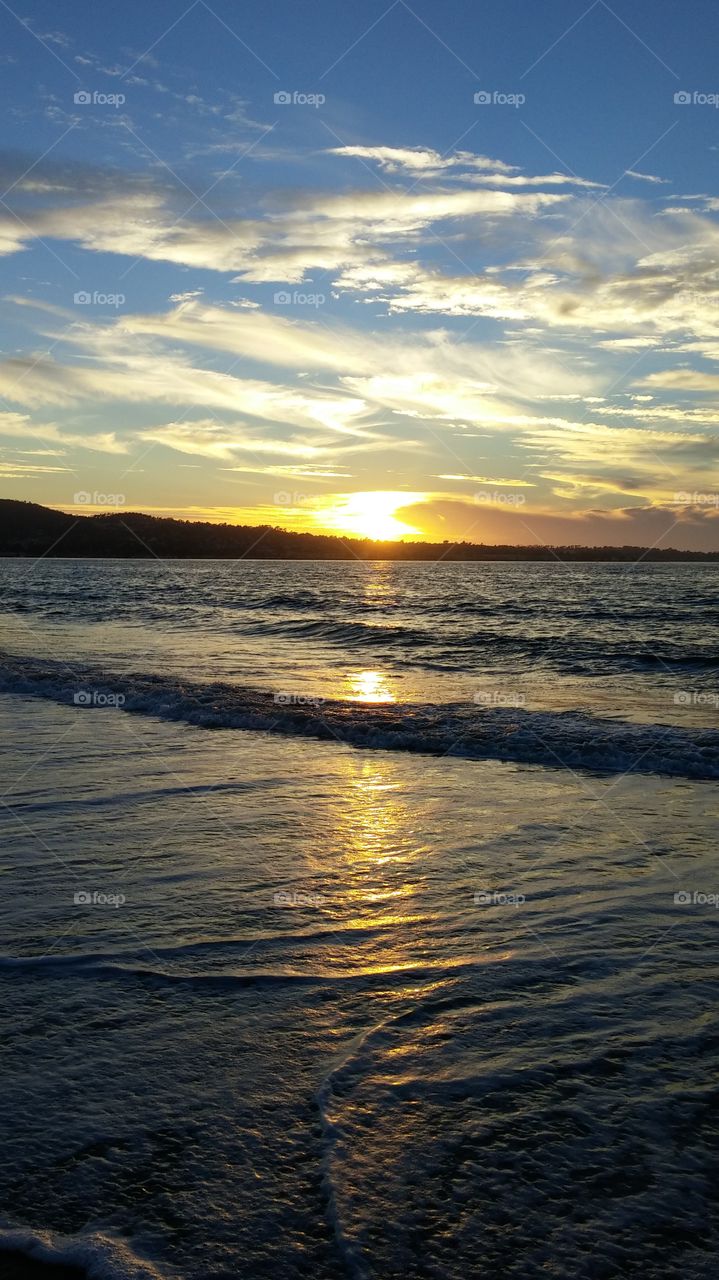 Sunset on the beach majestic!