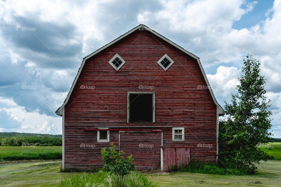 Red Wooden Barn