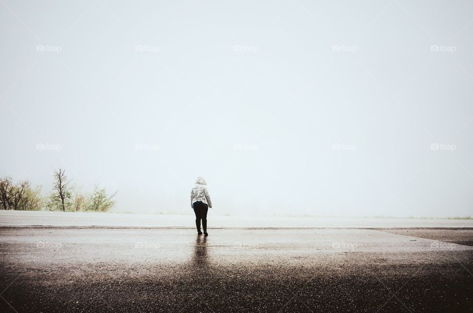 Beach, Fog, Landscape, Sea, Water