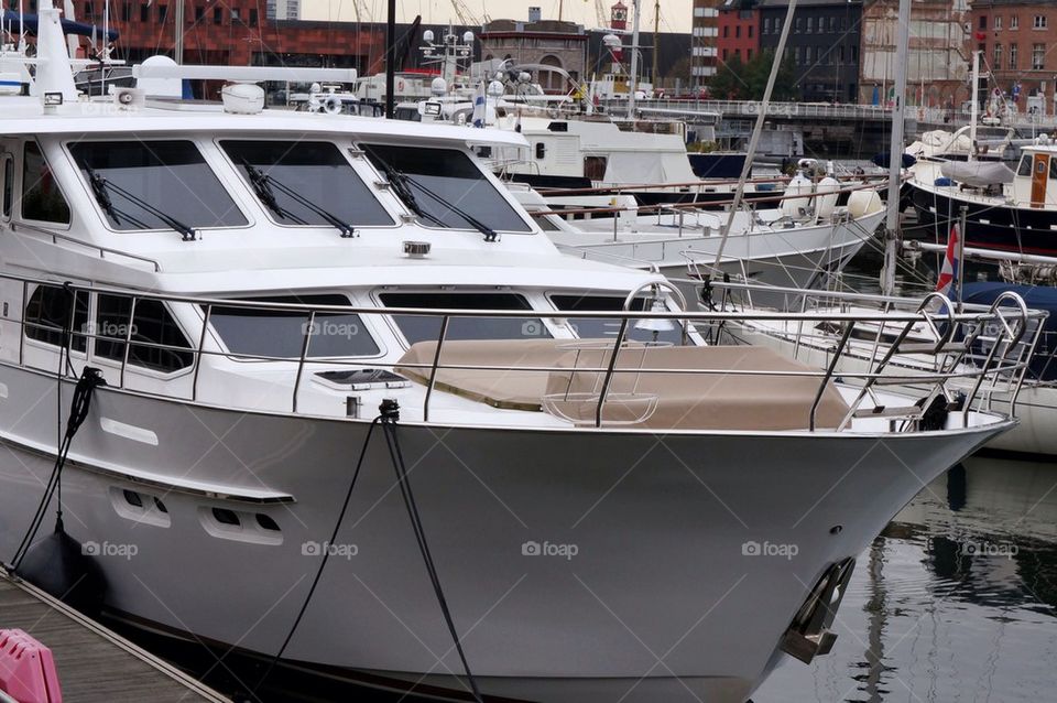 A ship at the harbour in Antwerp.