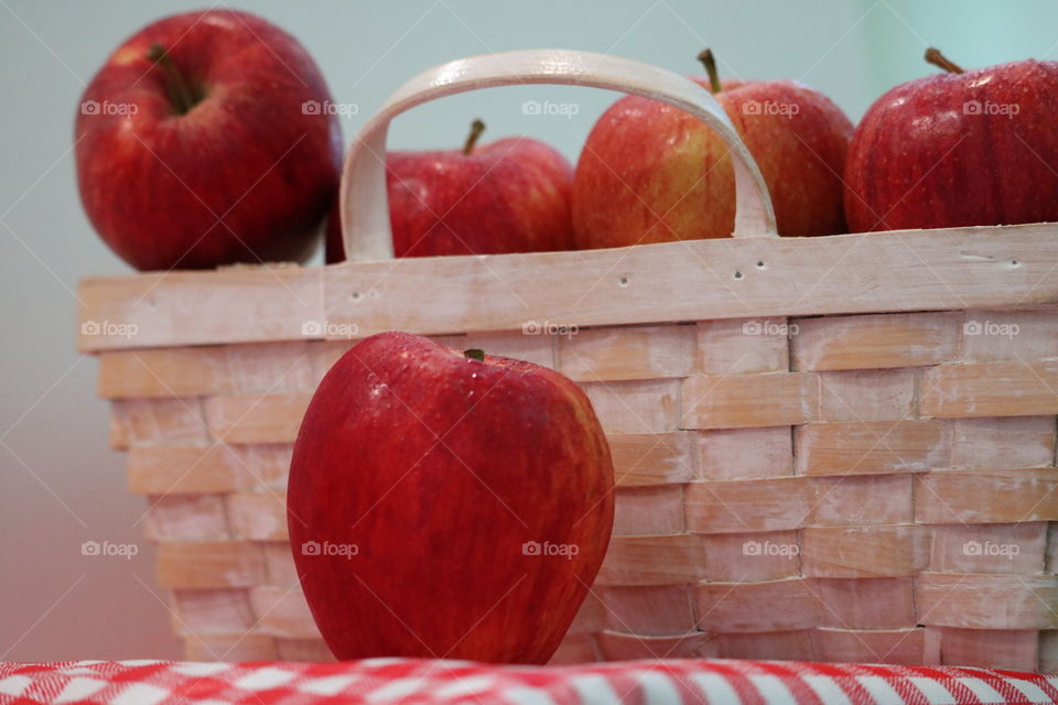 apples in basket