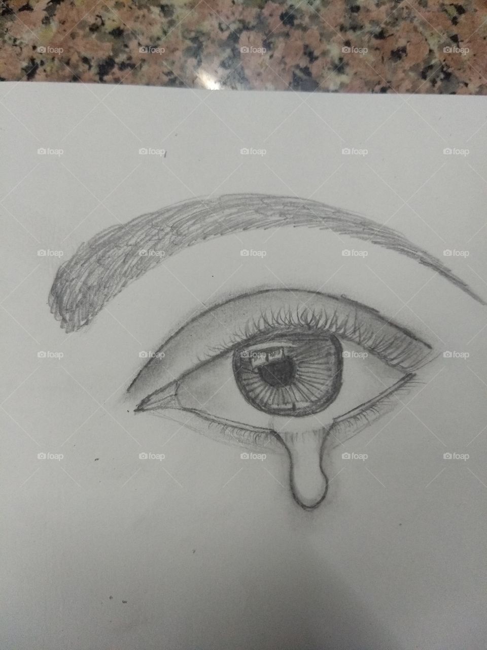 realistic art, realistic picture, realistic drawing, eye