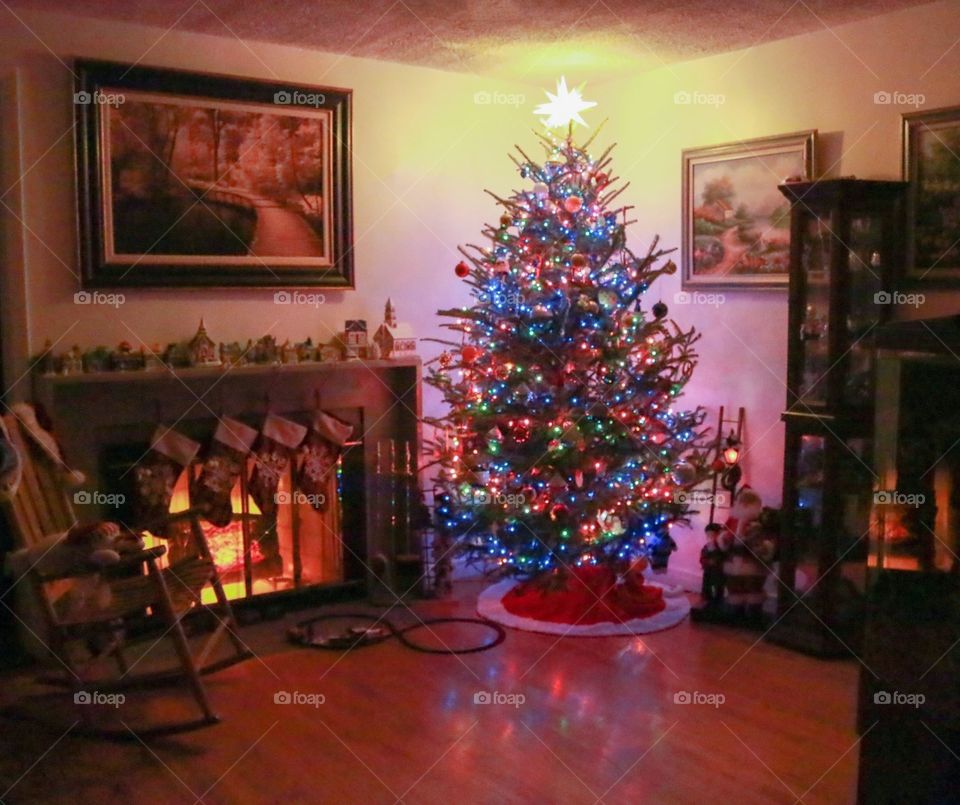 Christmas time with Christmas tree