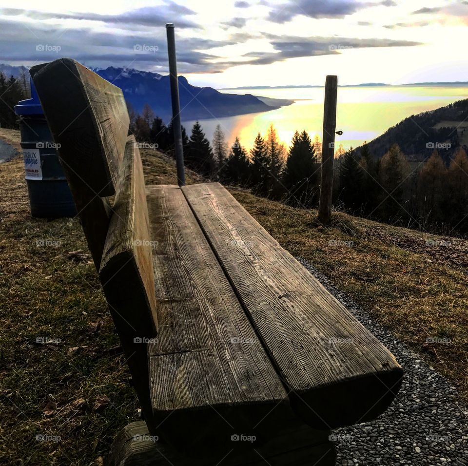 great sit down in Switzerland landscape