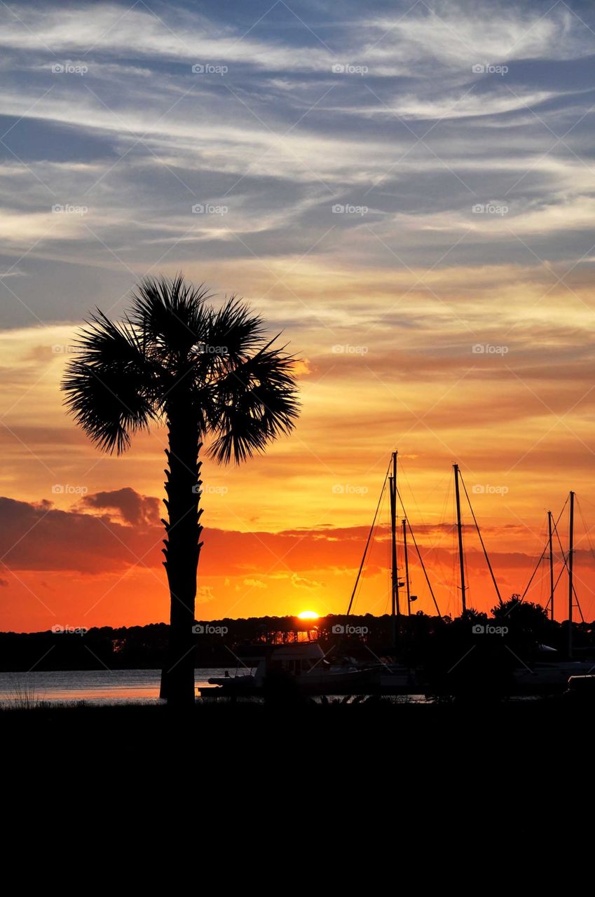 Beautiful Lowcountry sunset.