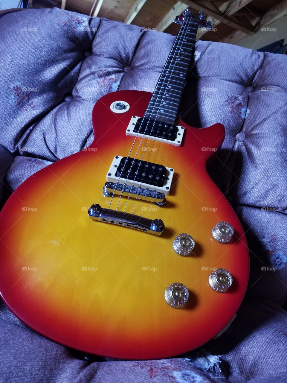 Shot of my Gibson Les Paul all polished