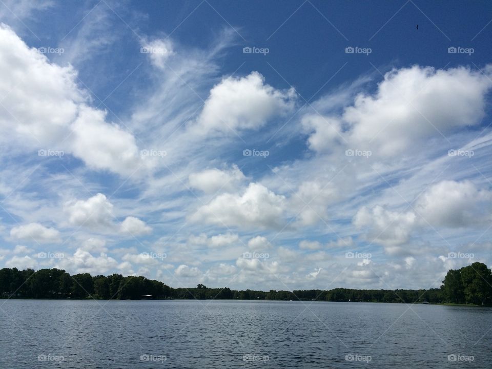Lake sky