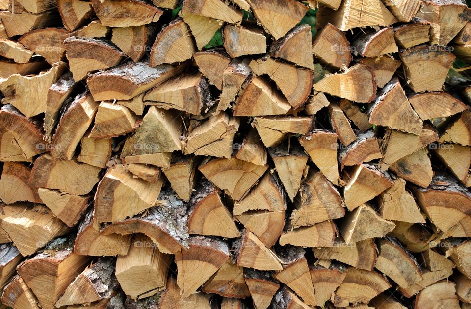 Stack of Split Wood Texture 