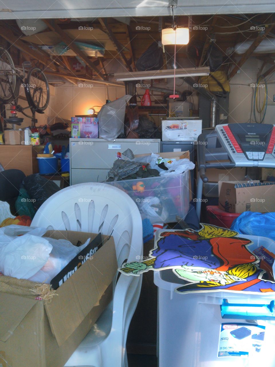 Messy garage