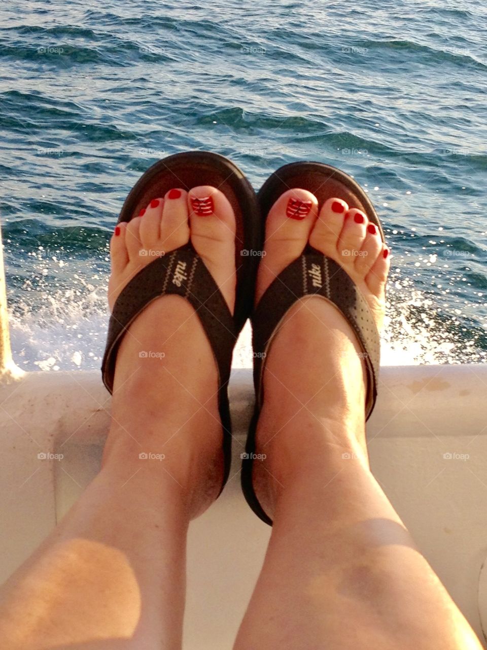 Deep sea fishing toes. 