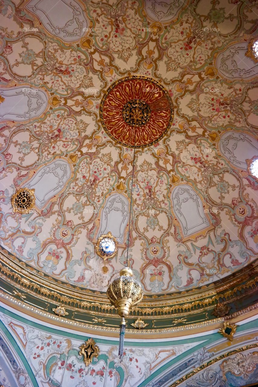 Byzantine ceiling . Pic taken at Topikap Palace, in Istanbul (May, 2015).