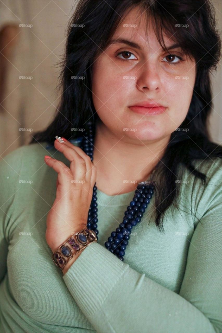 Sapphire and silver bracelet and sapphire necklace