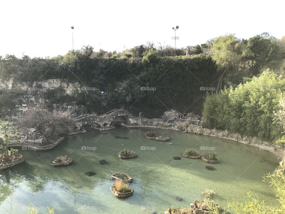 Sunken Japanese Garden in San Antonio, TX