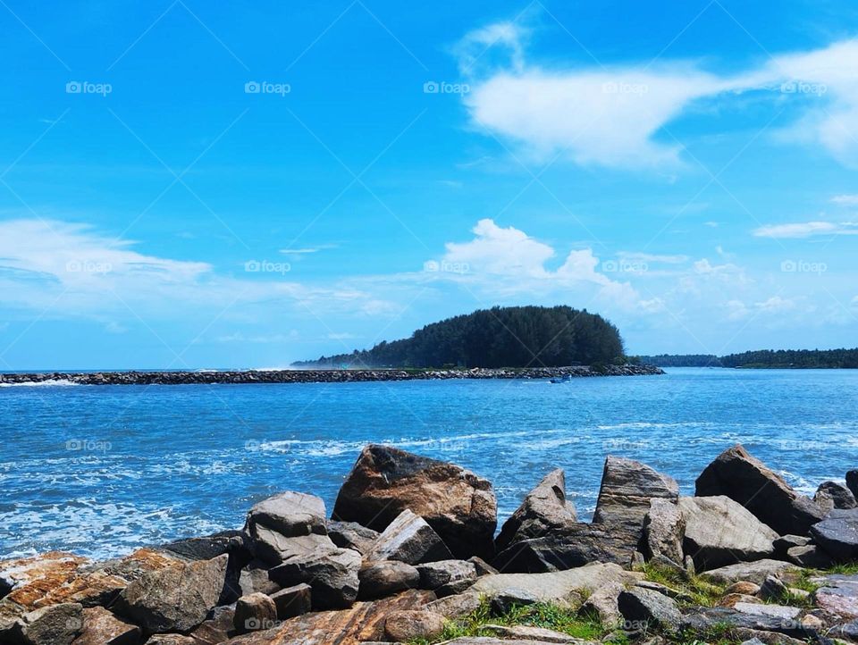 visited beautiful beach view at vacation time