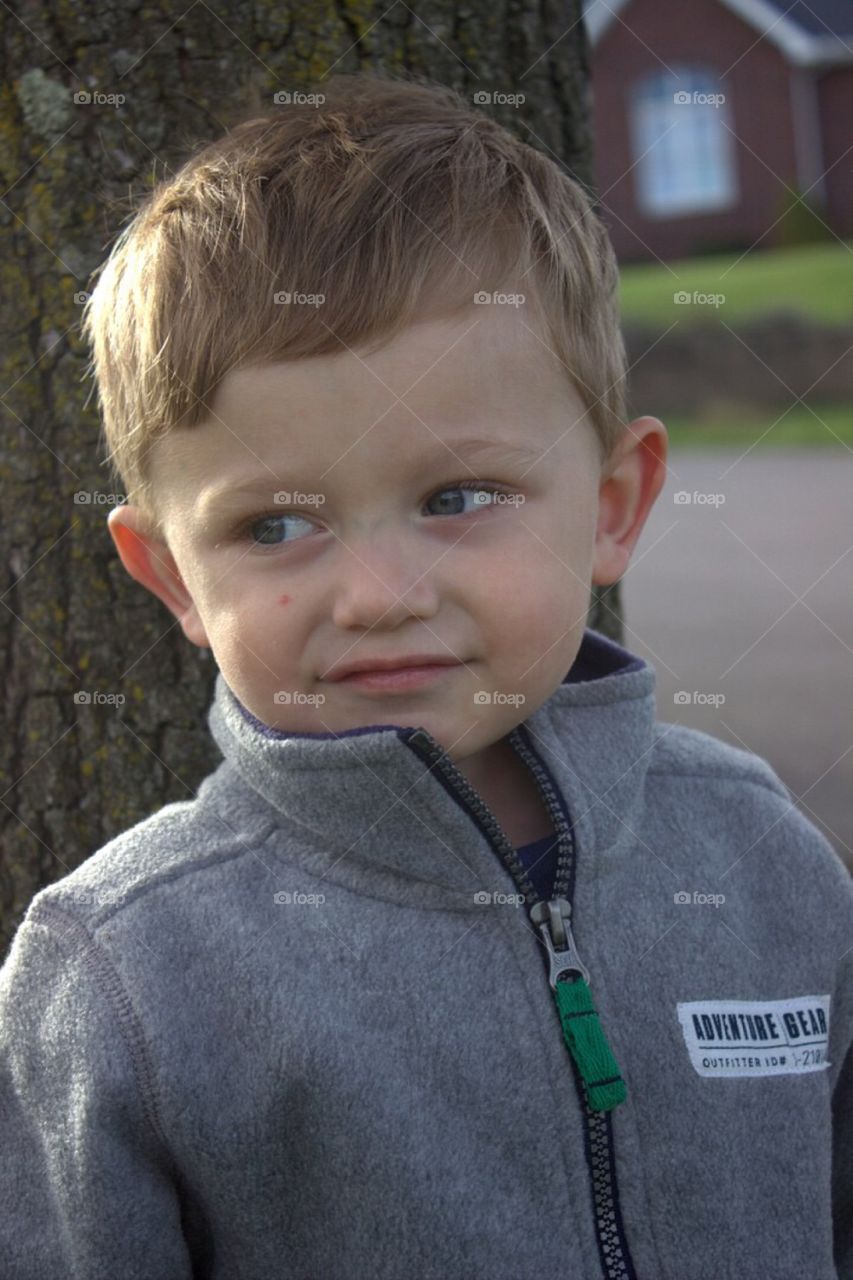 Portrait of a smiling cute boy