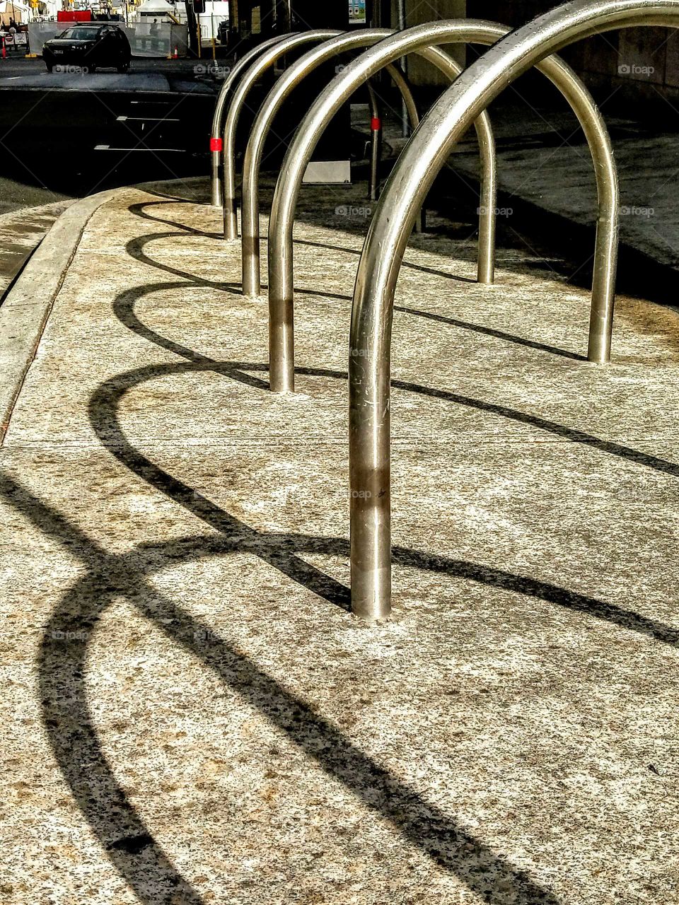 shadow pattern / Bycycle rack !