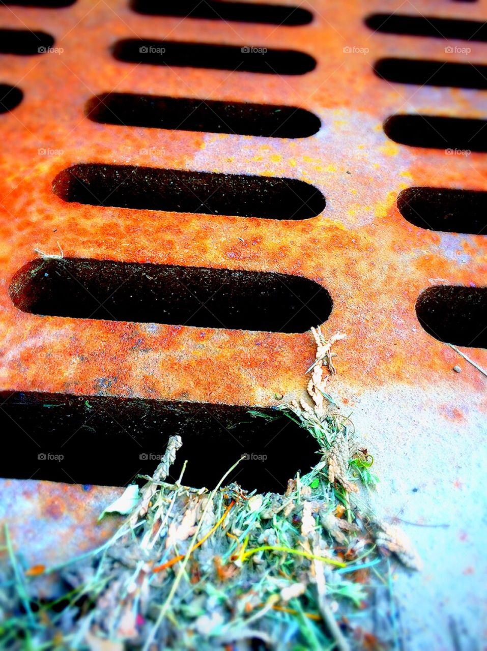 Rusty sewer cap