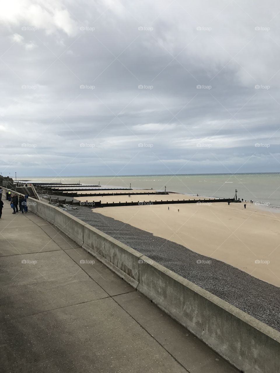 Sheringham beach Norfolk October 17