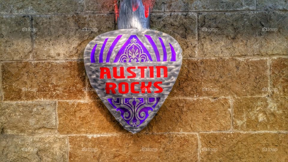 Austin Texas, Austin Rock's Sign