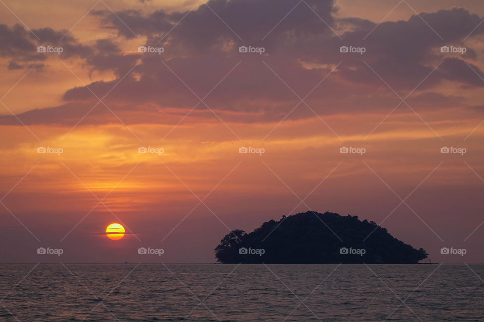 Sunset from Otres Beach, Cambodia 