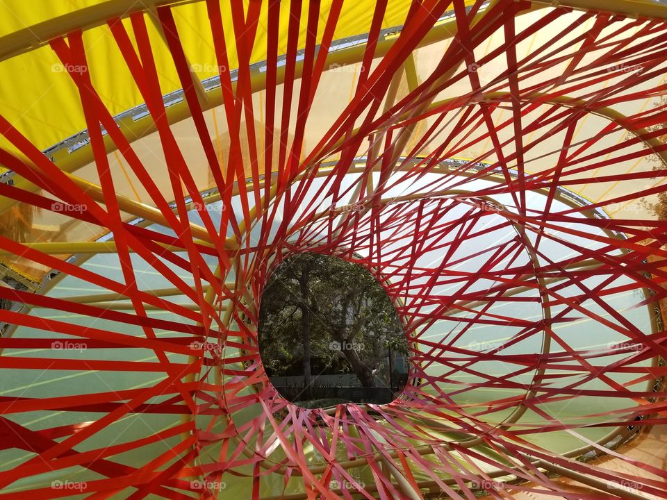 Art installation pop up