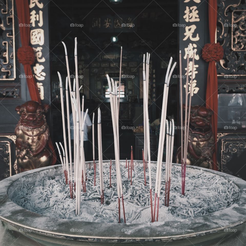 Incense at temple