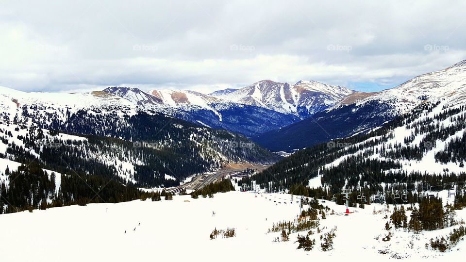 The view from the very top of Loveland Ski Area in Colorado, it is truly beautiful!