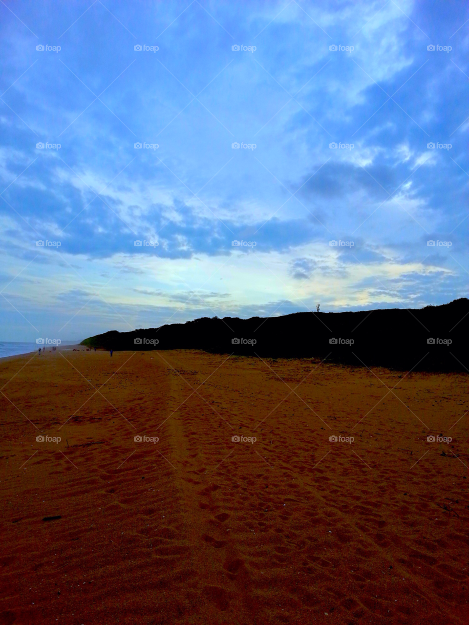 beach blue sunset sand by CallumSouthFlett